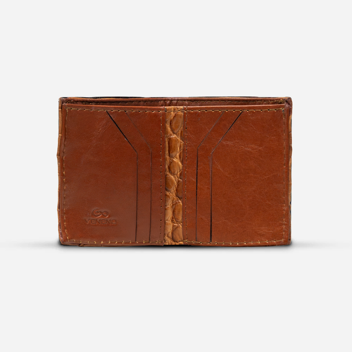 Cartera Compacta "The TIE" Billionaire Croc Honey