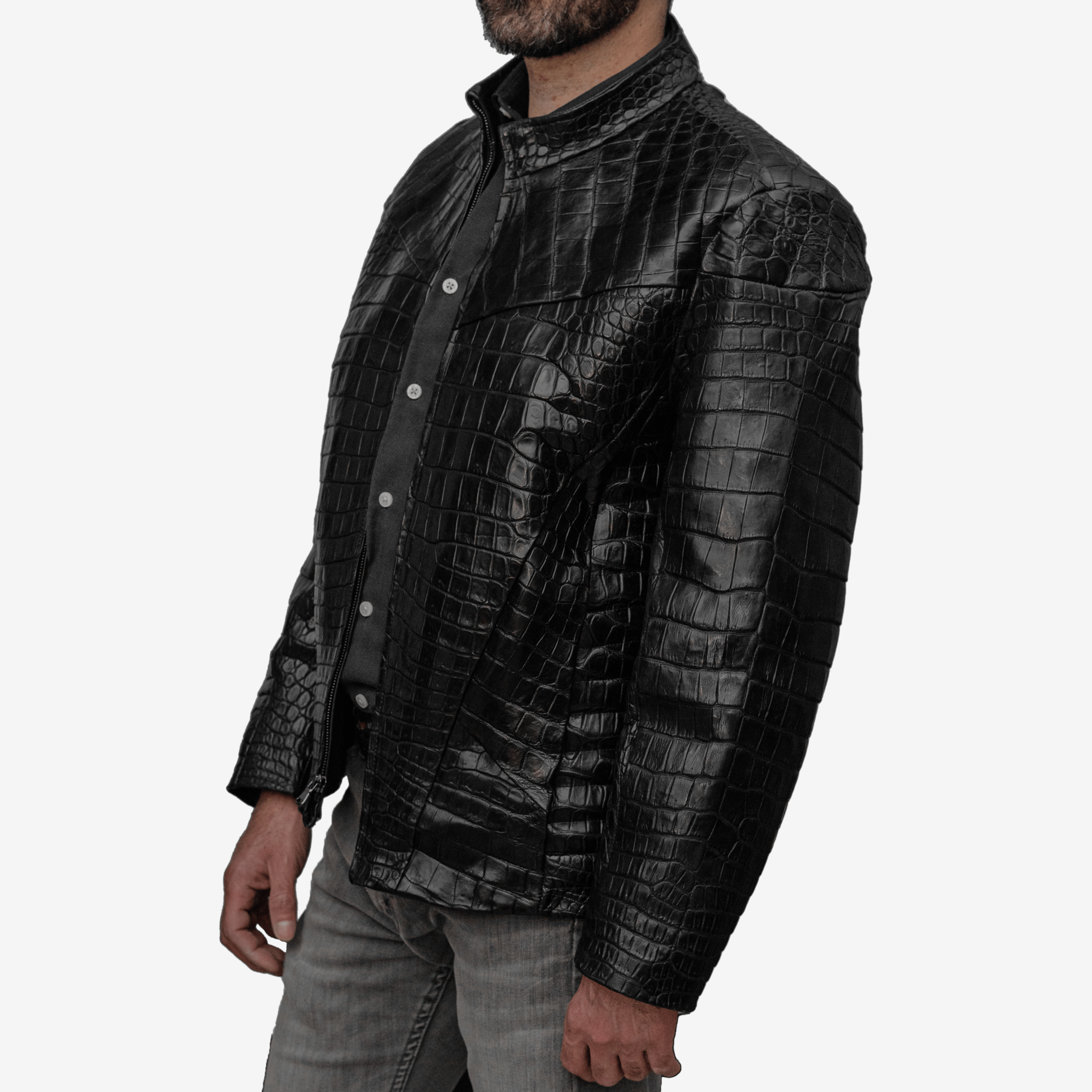 Veneno Chamarra Chamarra - Fearless Billionaire Full Croc Black Knight