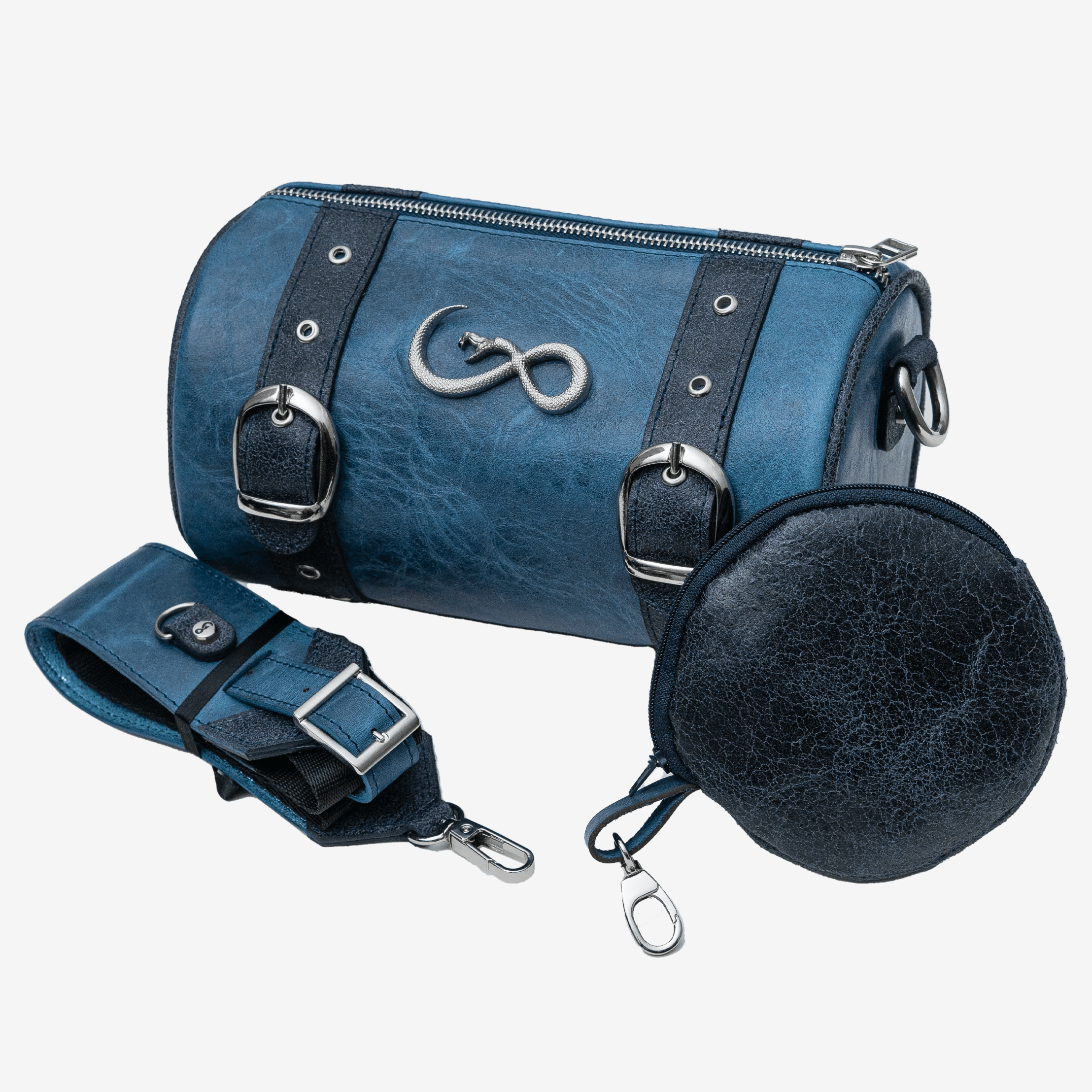 Veneno Leather Goods Bolso "Celeste" - Indigo
