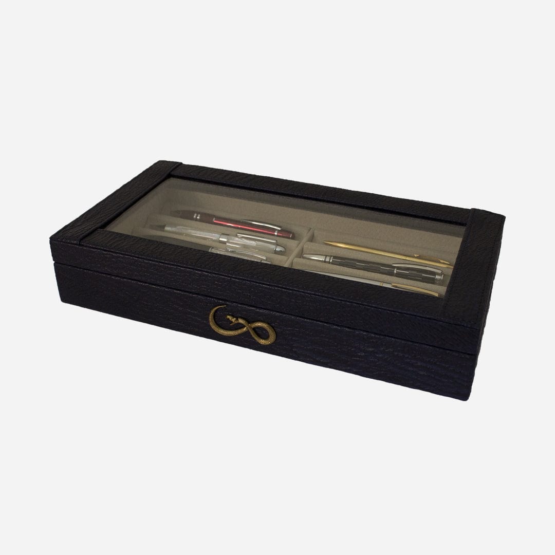 Veneno Leather Goods Estuche de Bolígrafos "Deep Blue"