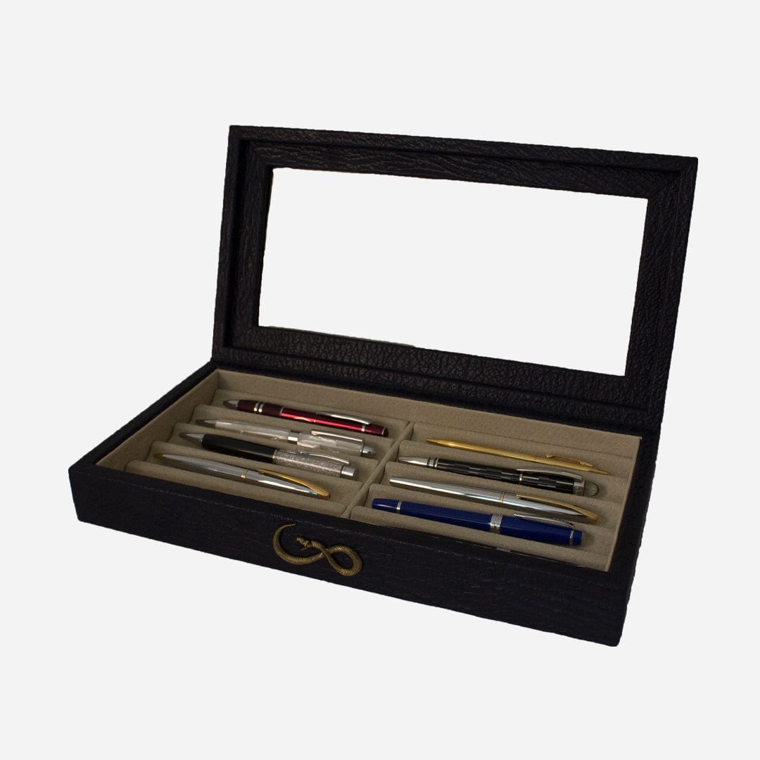 Veneno Leather Goods Estuche de Bolígrafos "Deep Blue"