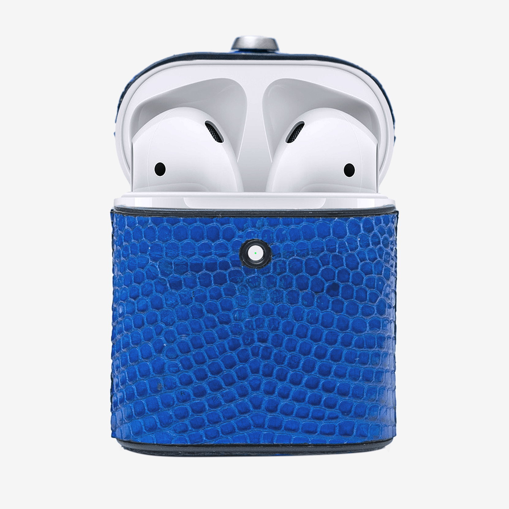 Veneno Leather Goods Funda “Airpods Cage” Lizzard Blue