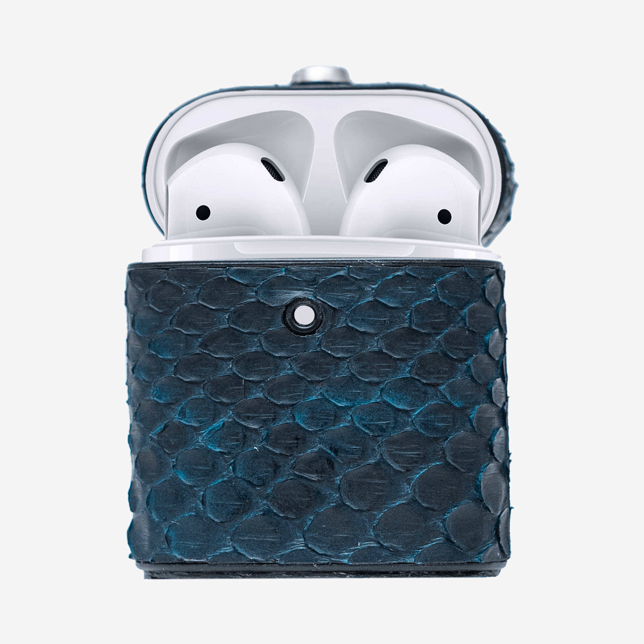 Veneno Leather Goods Funda “Airpods Cage” Python Space Blue