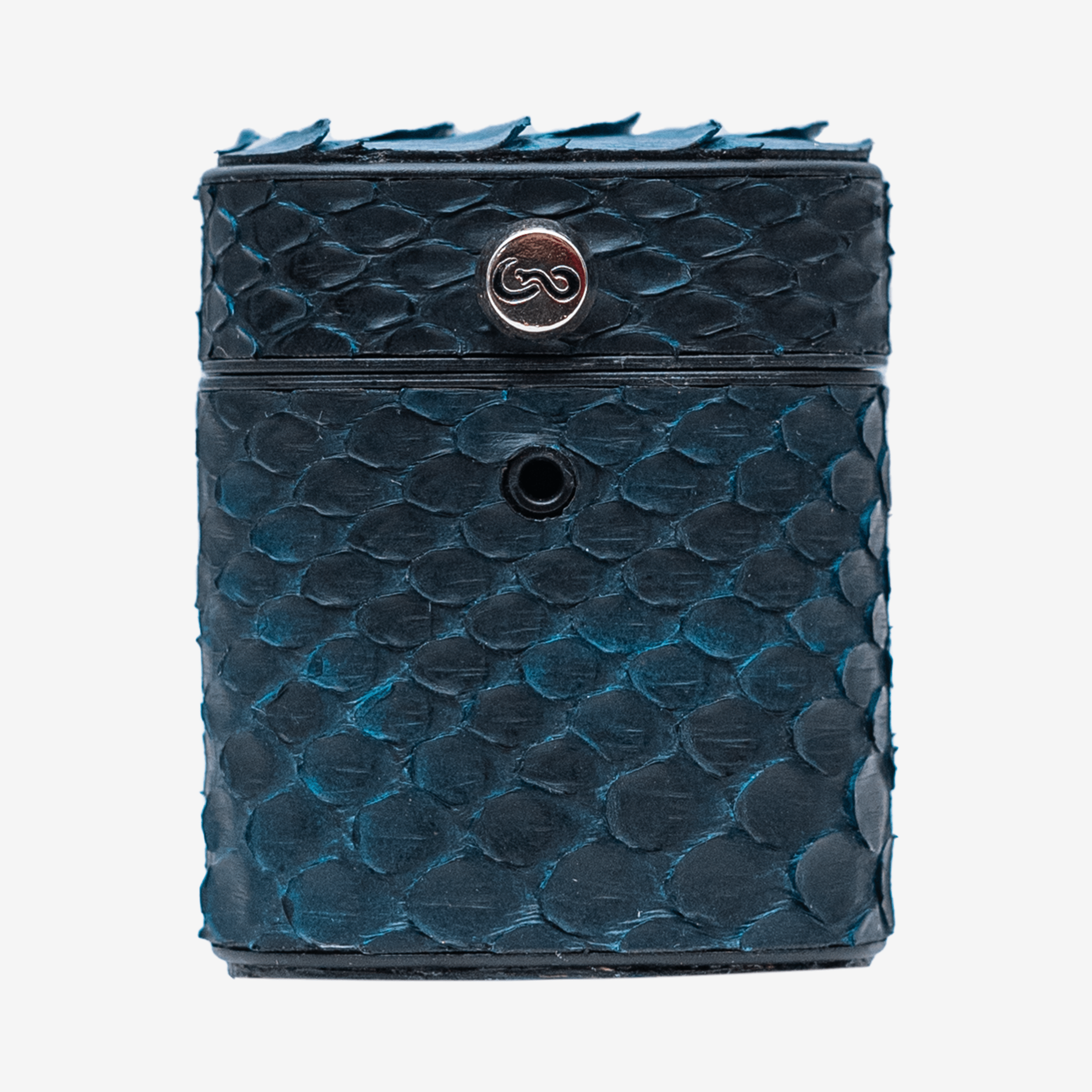 Veneno Leather Goods Funda “Airpods Cage” Python Space Blue
