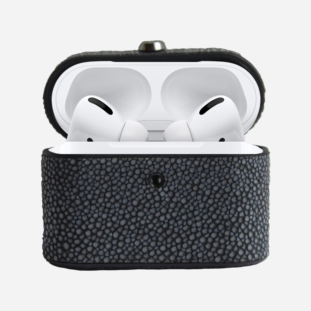 Veneno Leather Goods Funda “Airpods PRO” Stingray Silver