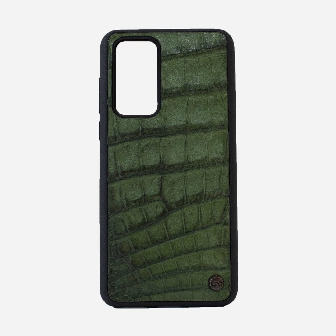 Veneno Leather Goods Funda P40 - Billionaire Croc Olive