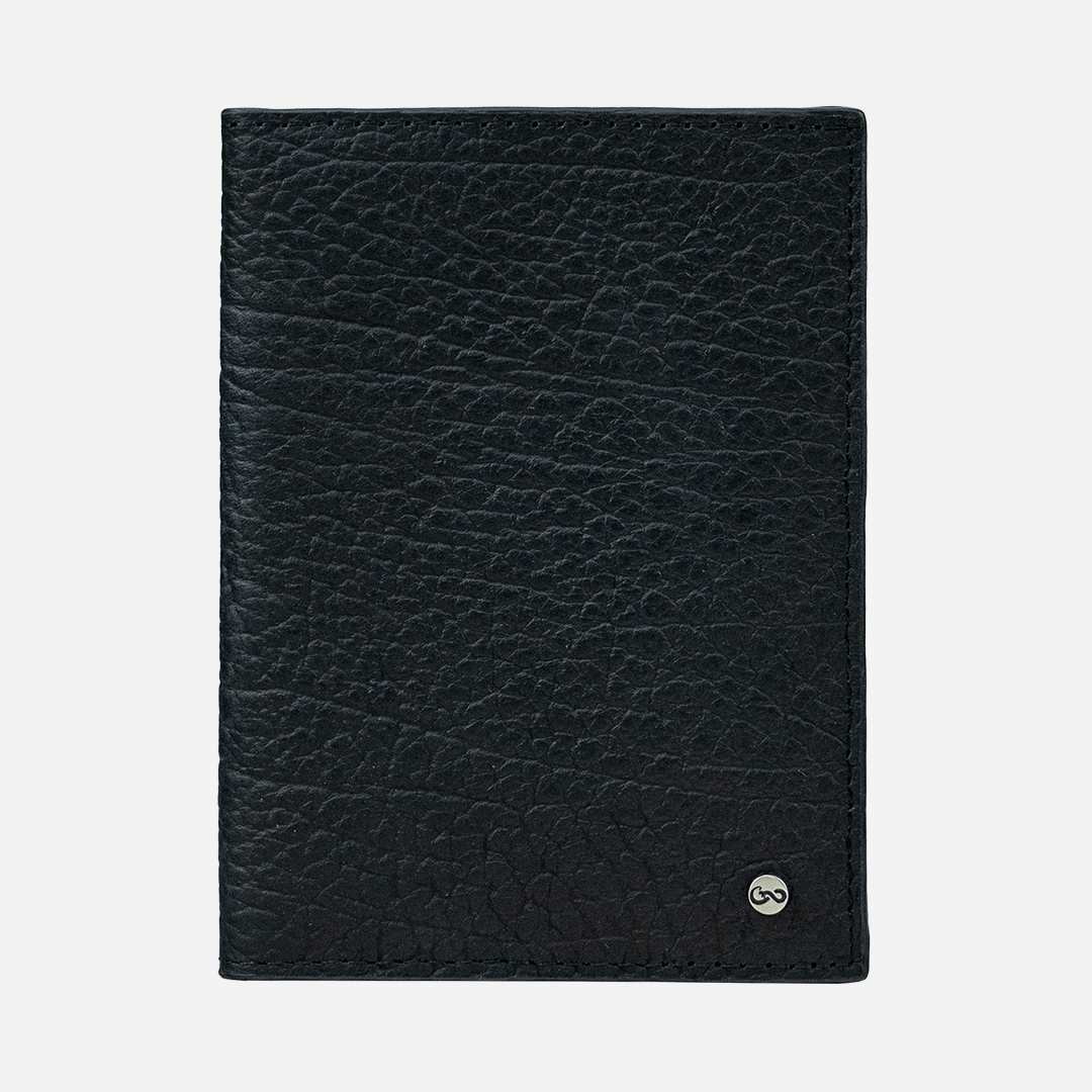 Veneno Leather Goods Funda Pasaporte "Il commendatore" Black