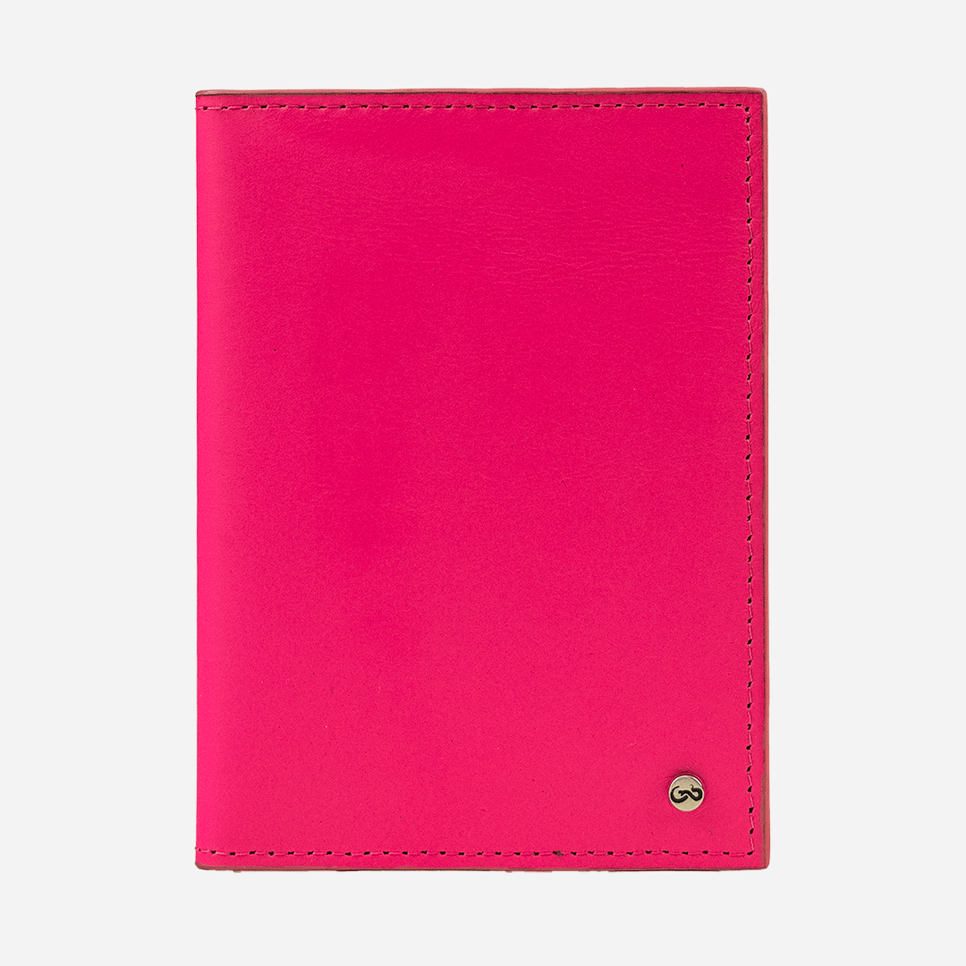 Veneno Leather Goods Funda Pasaporte "Il commendatore" Pink Fever