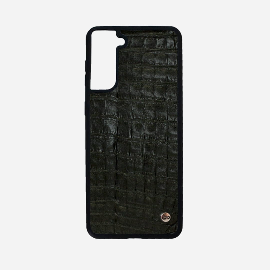 Veneno Leather Goods Funda S21 FE Billionaire Croc Black