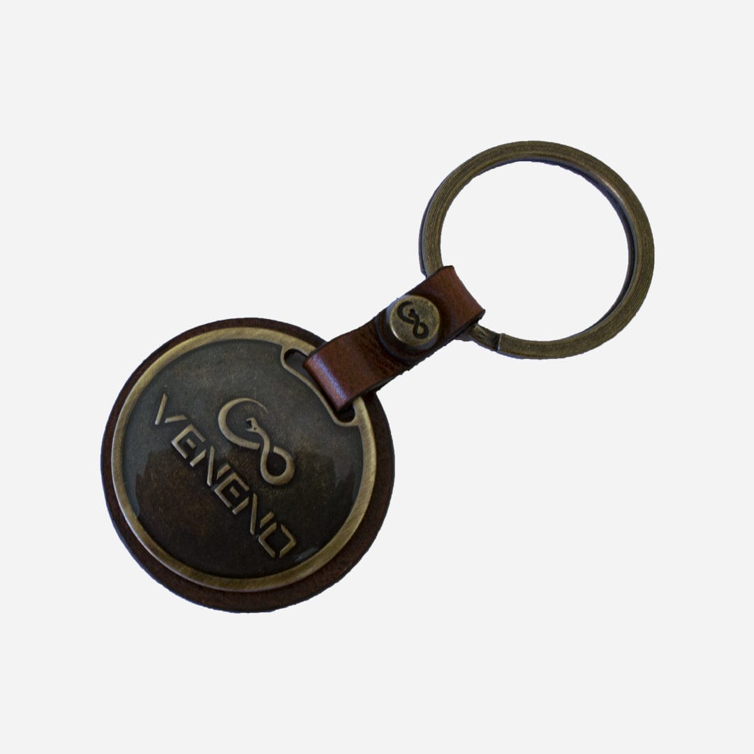 Veneno Leather Goods Llavero "The Circle" Brown
