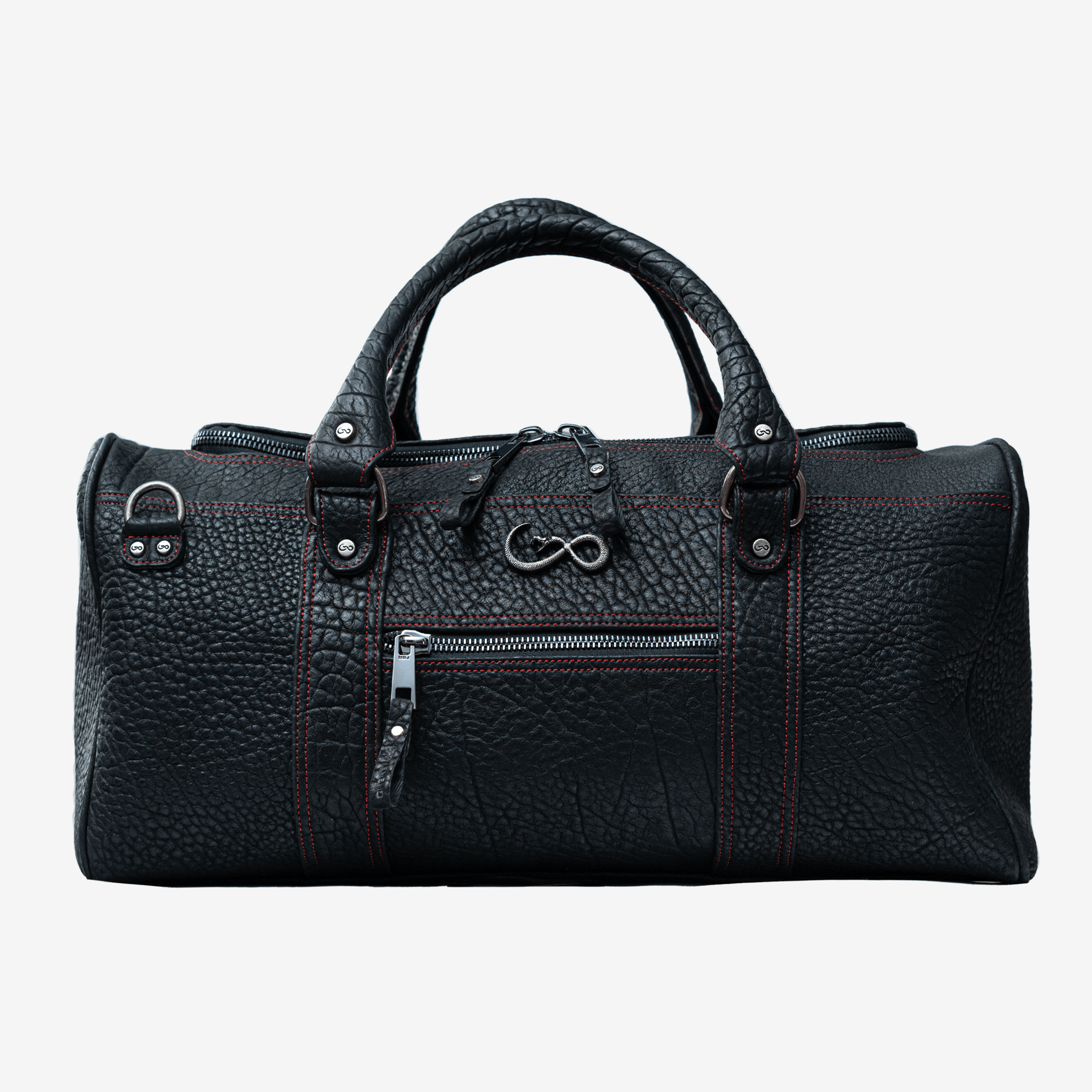 Veneno Leather Goods "TITÁN Weekender" Bull Neck Black