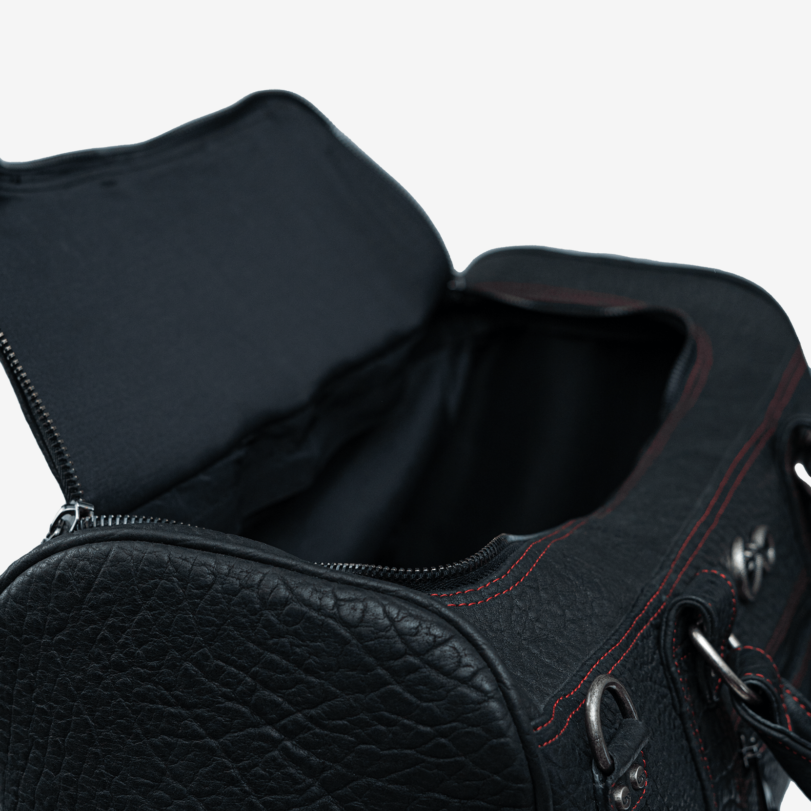 Veneno Leather Goods "TITÁN Weekender" Bull Neck Black
