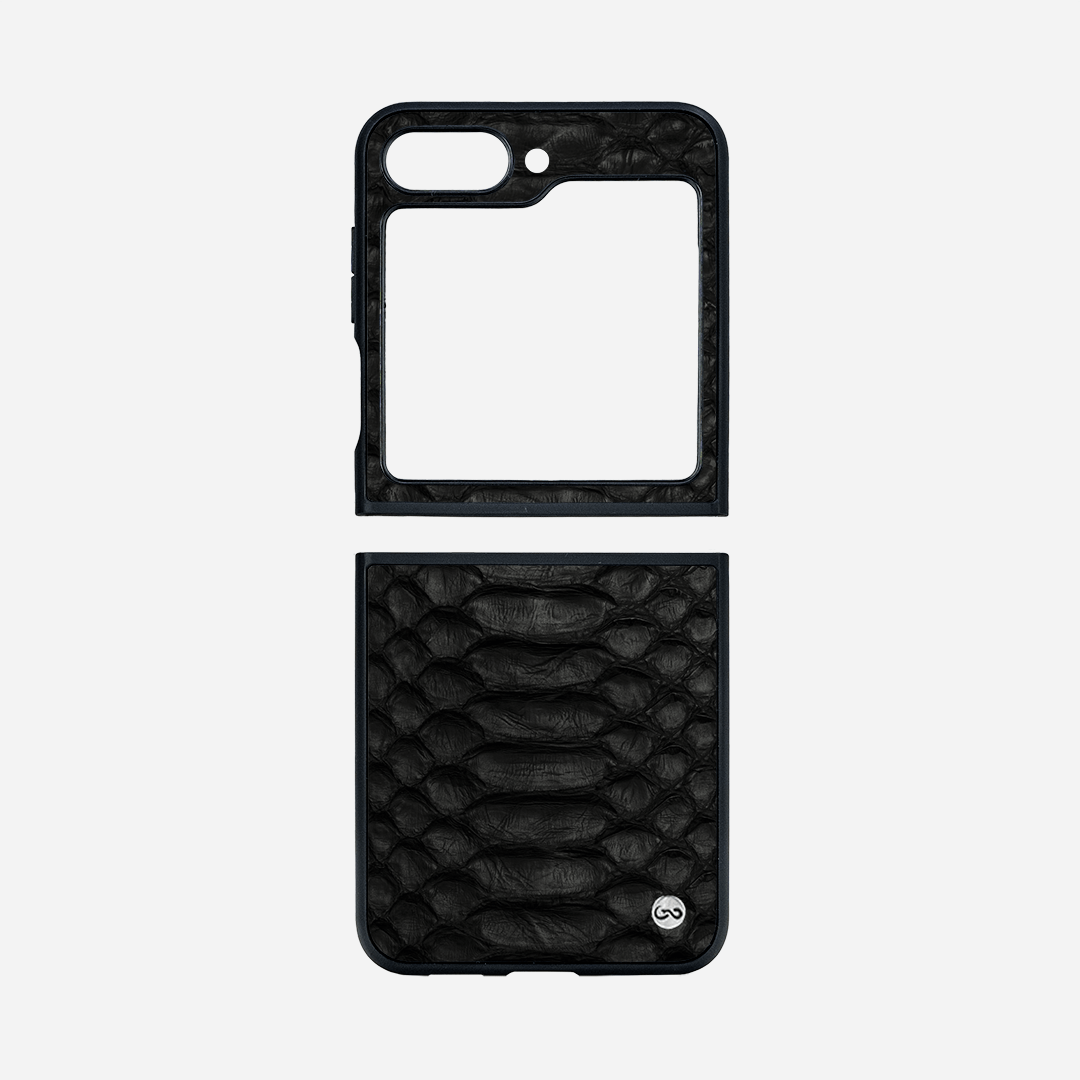 Veneno Leather Goods ZFLIP5 - Python Black