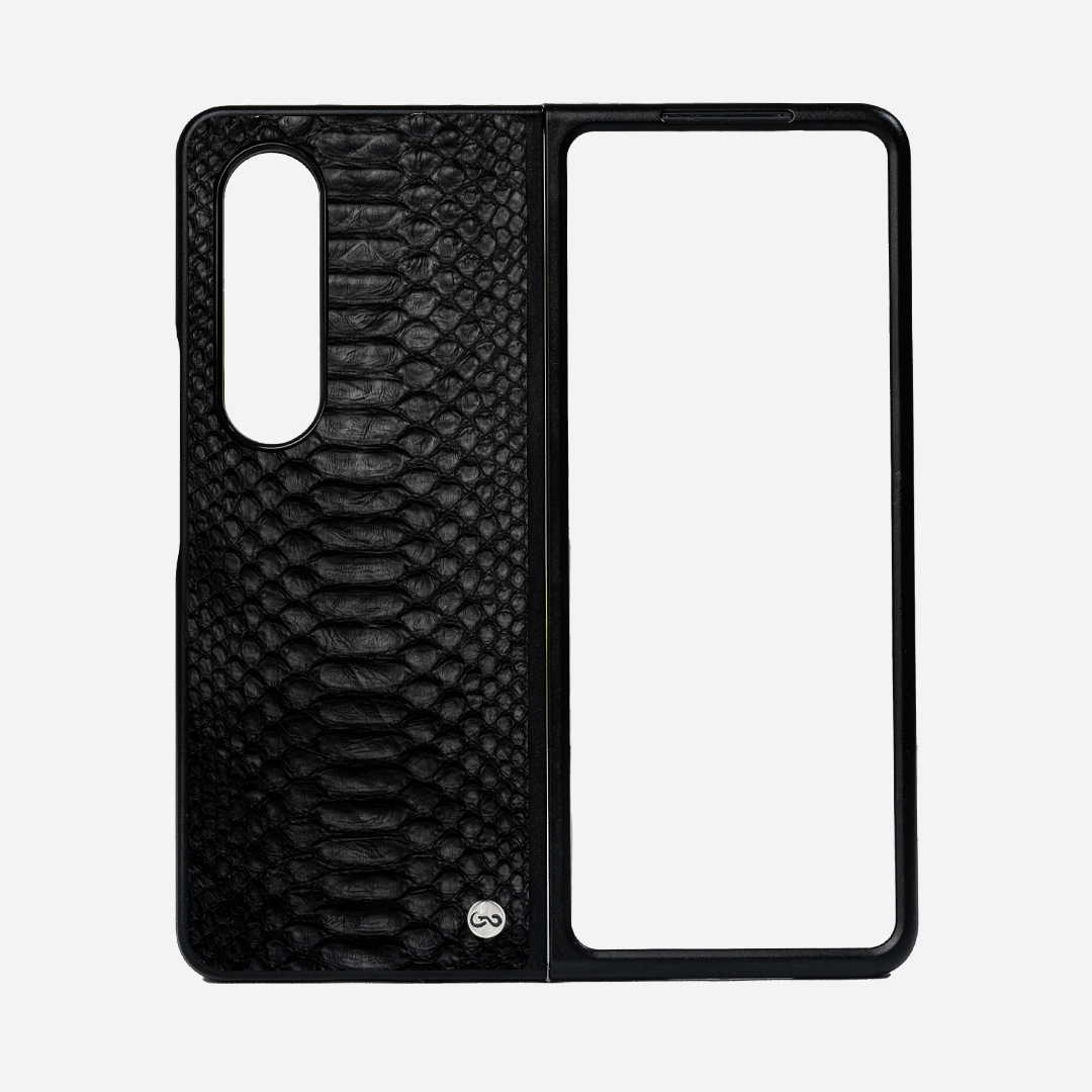 Veneno Leather Goods ZFOLD4  - Billionaire Python Black
