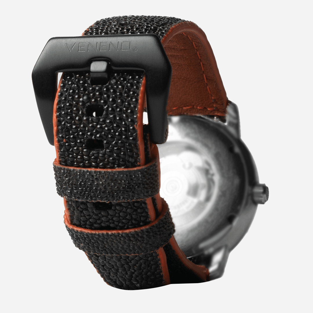 Veneno “Strap 22mm” Black- Orange