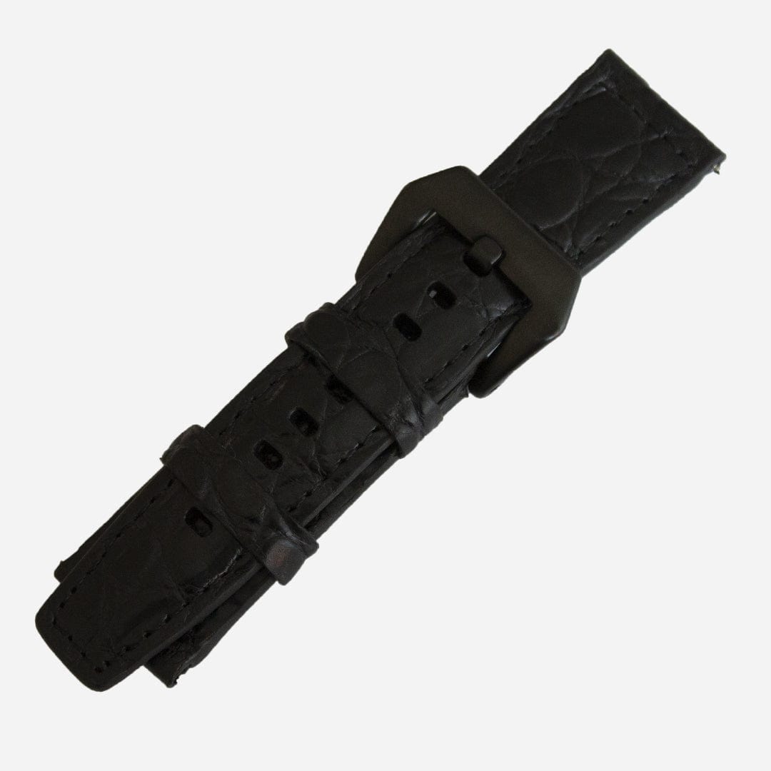 Veneno “Strap 24mm” Billionaire Croc Black