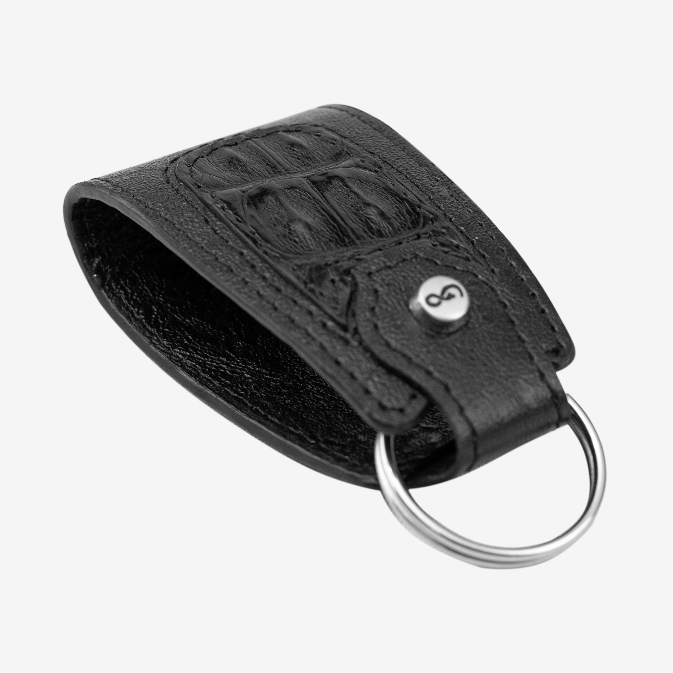 VenenoLeatherDesign Llavero-Billionaire Croc Black