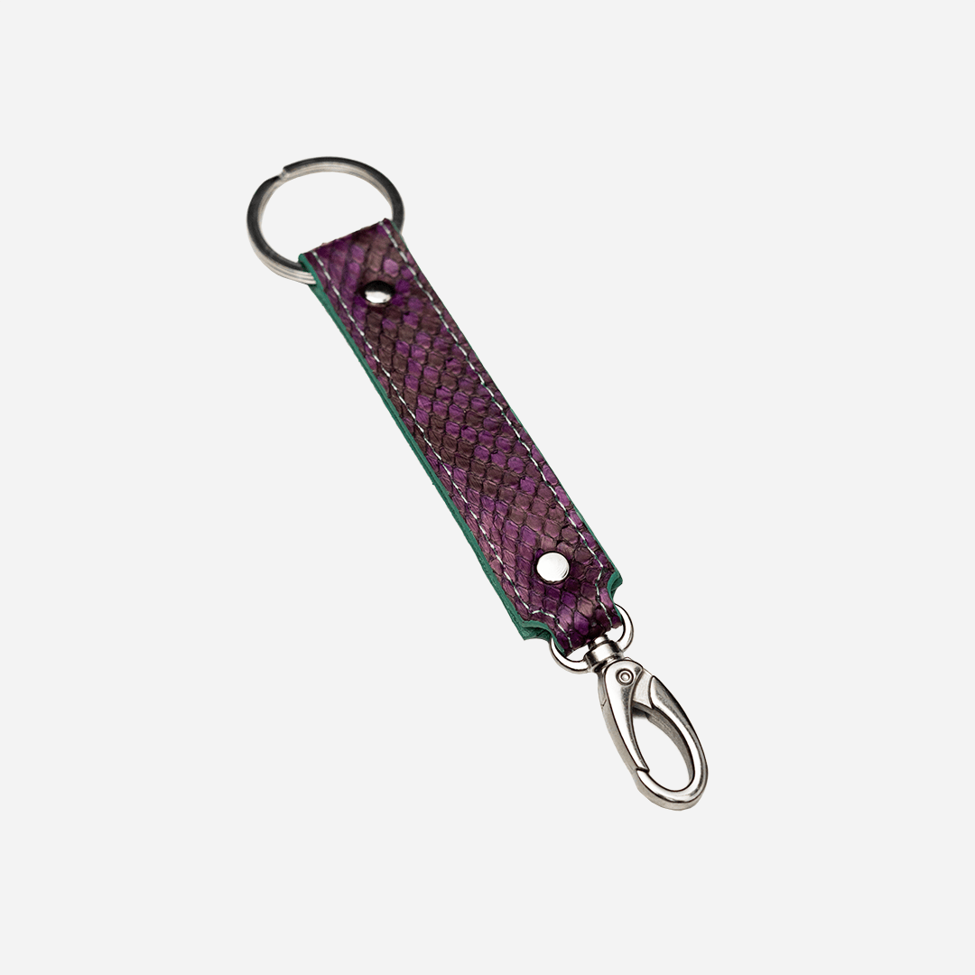 VenenoLeatherDesign Llavero-Python Violet