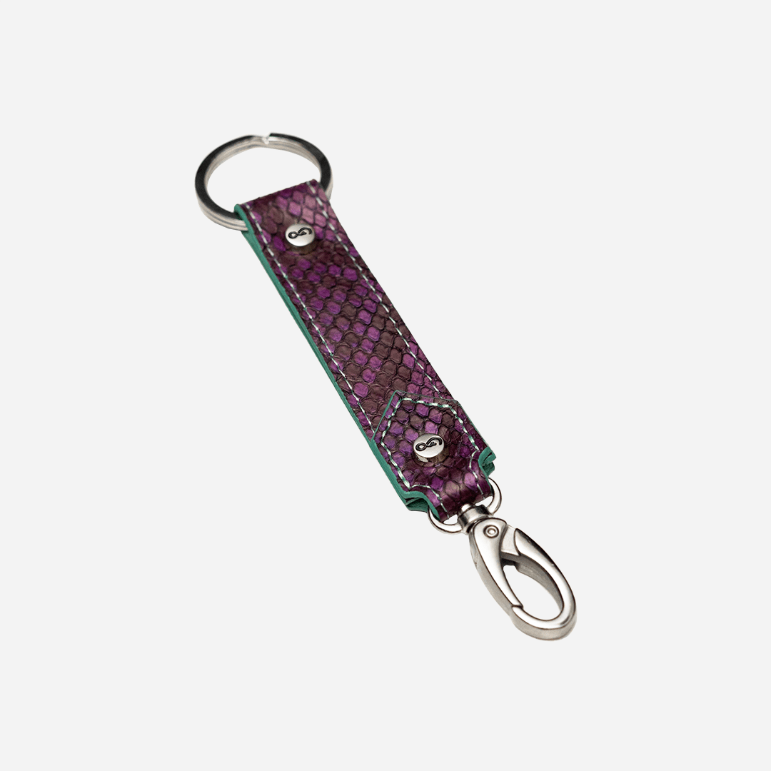 VenenoLeatherDesign Llavero-Python Violet