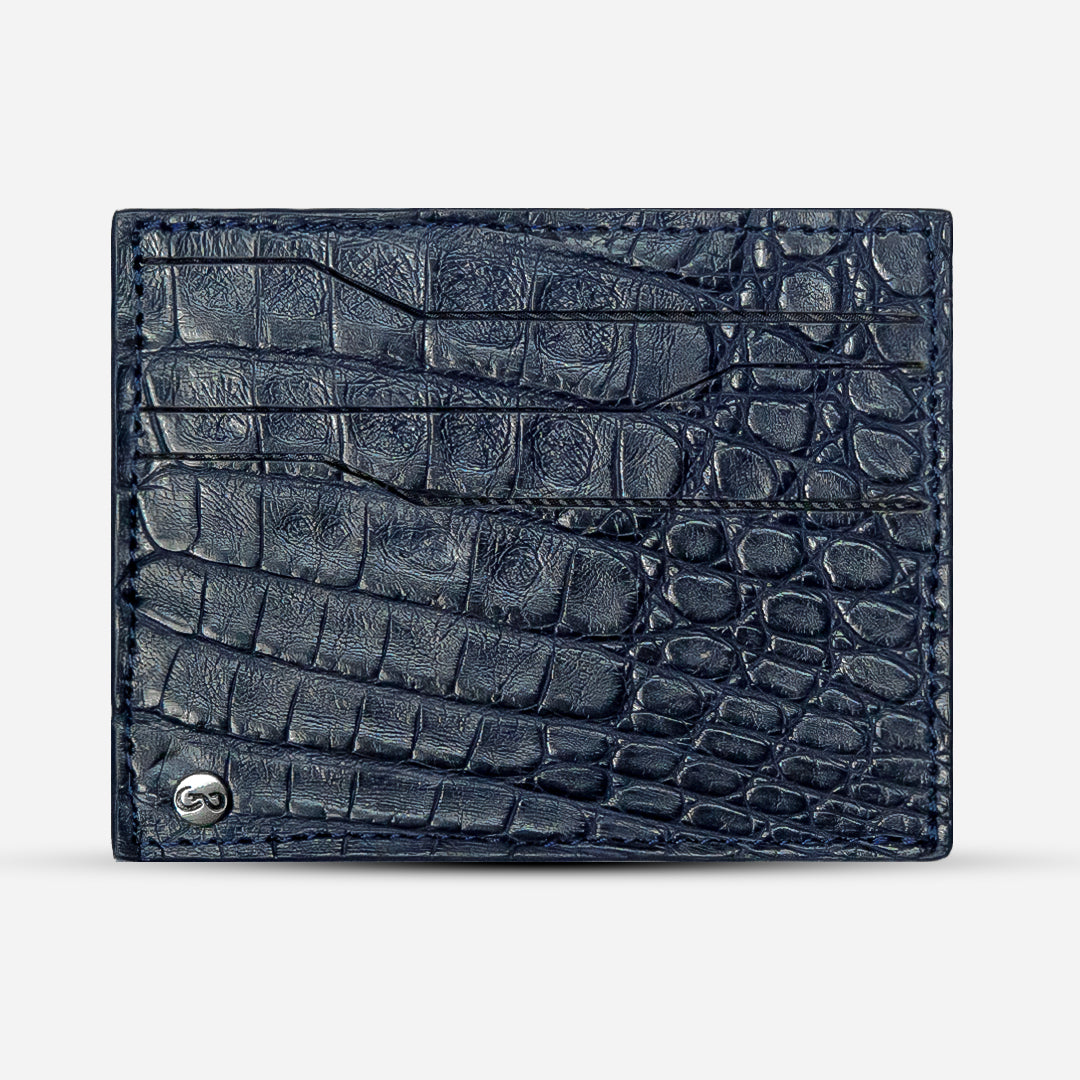 Tarjetero Horizontal "Turbo" Yin Yang Bleu Nuit
