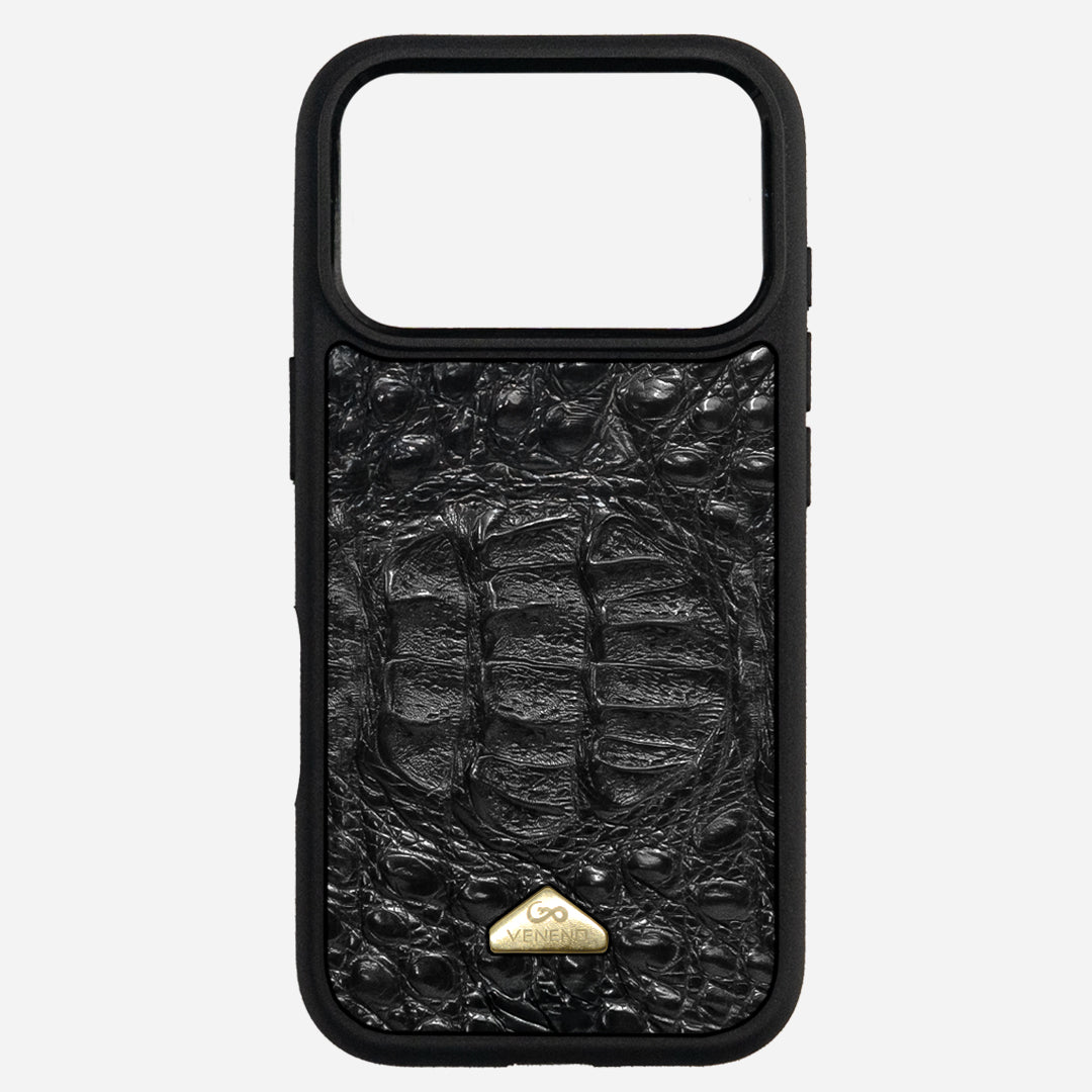 Funda iPhone 17 Pro Phantom Croc Black