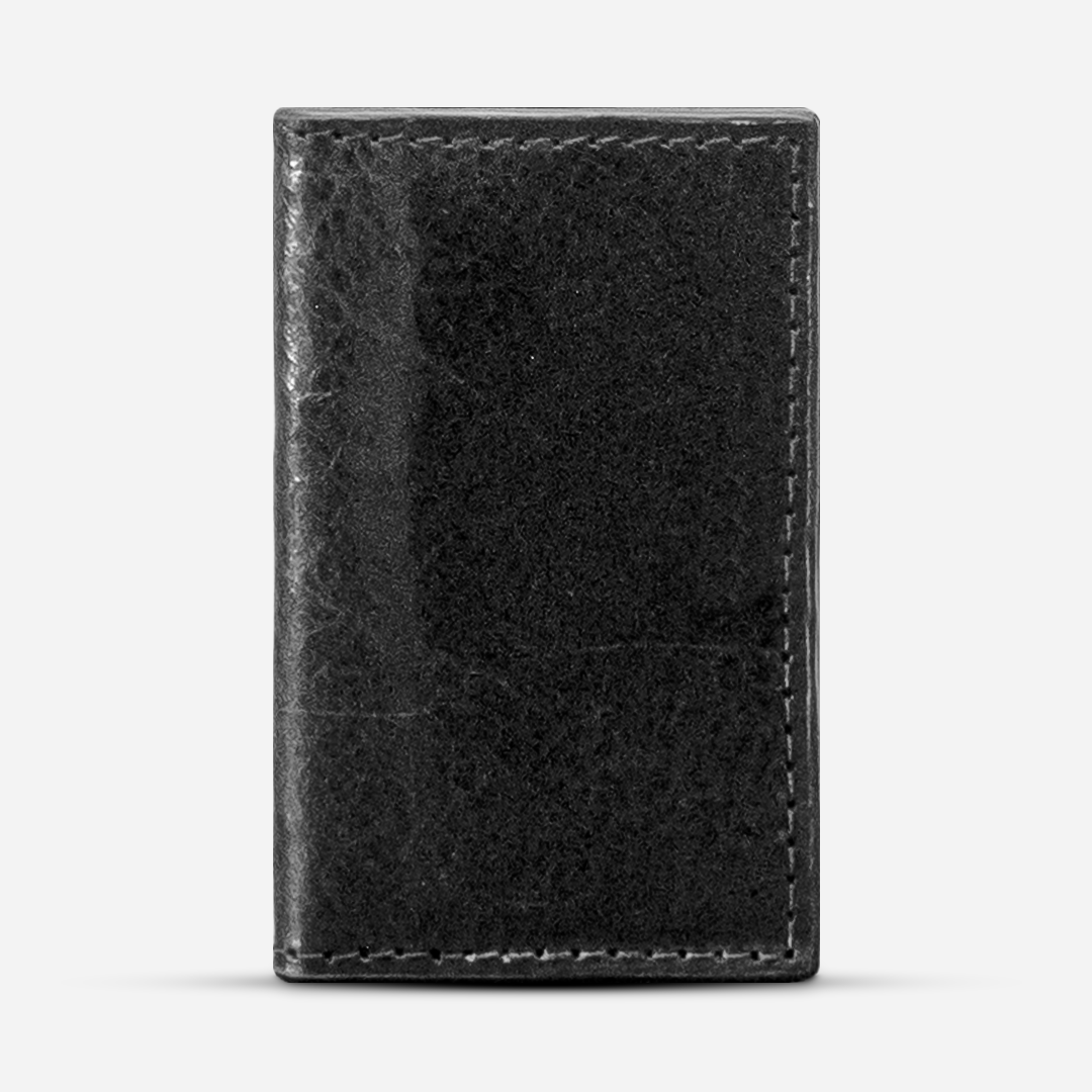 Tarjetero Vertical "Huracán" Black Bison