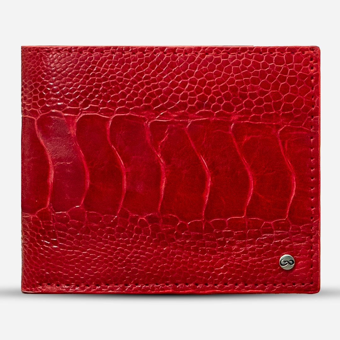 Cartera Grande "The Ambassador" - Ostrich Red