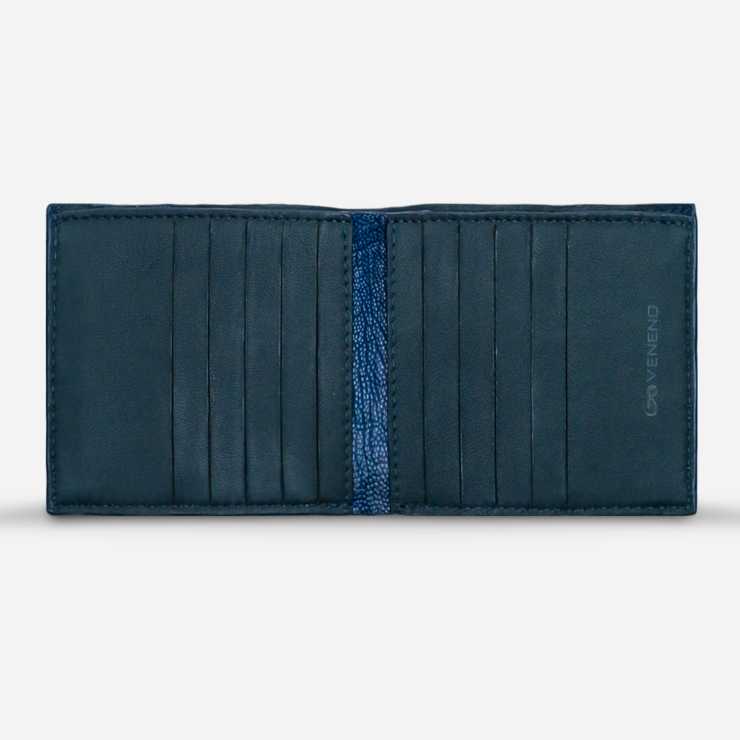 Cartera Grande "The Ambassador" -  Billionaire Croc Patent Blue