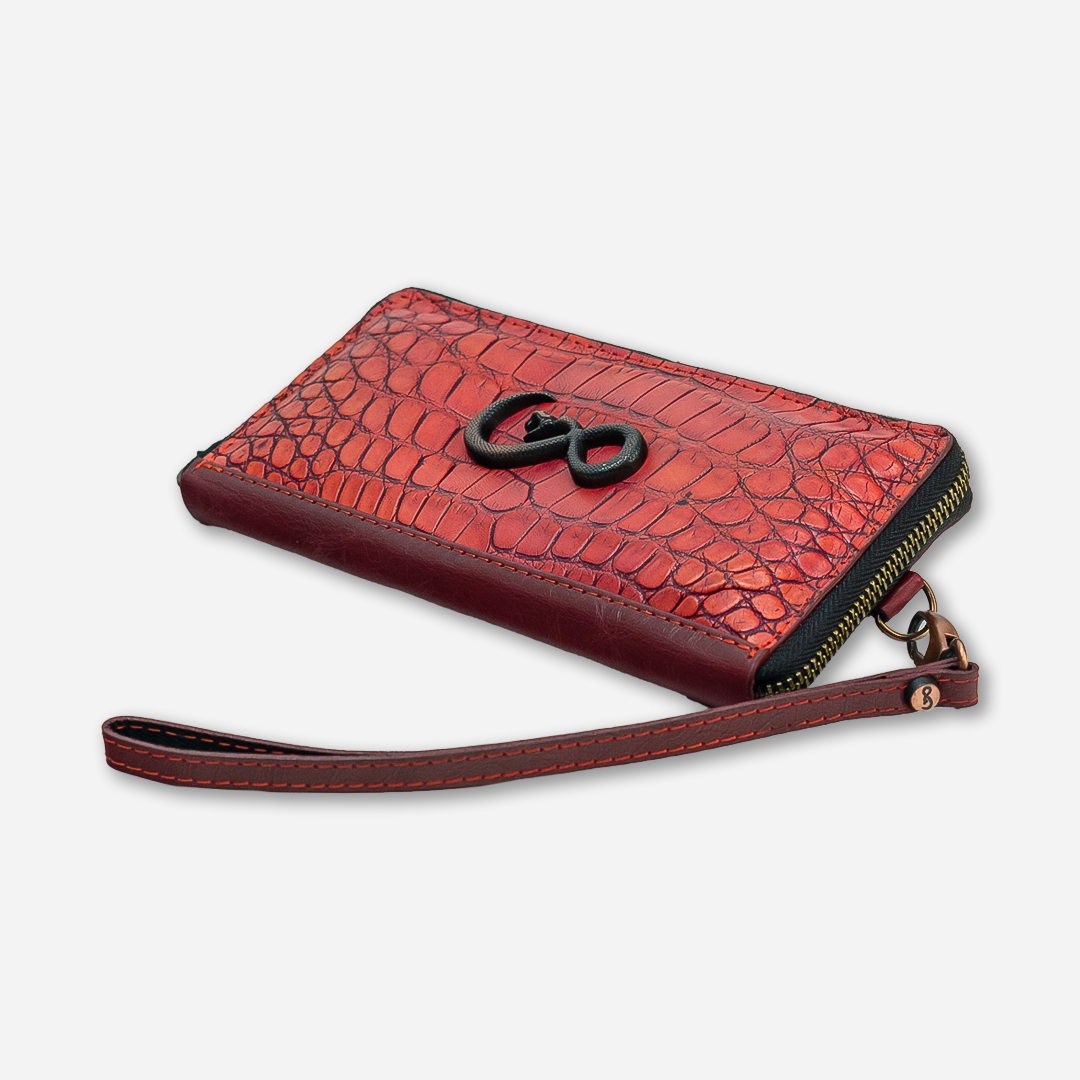 Cartera Larga "The Glam" Billionaire Croc Carmine