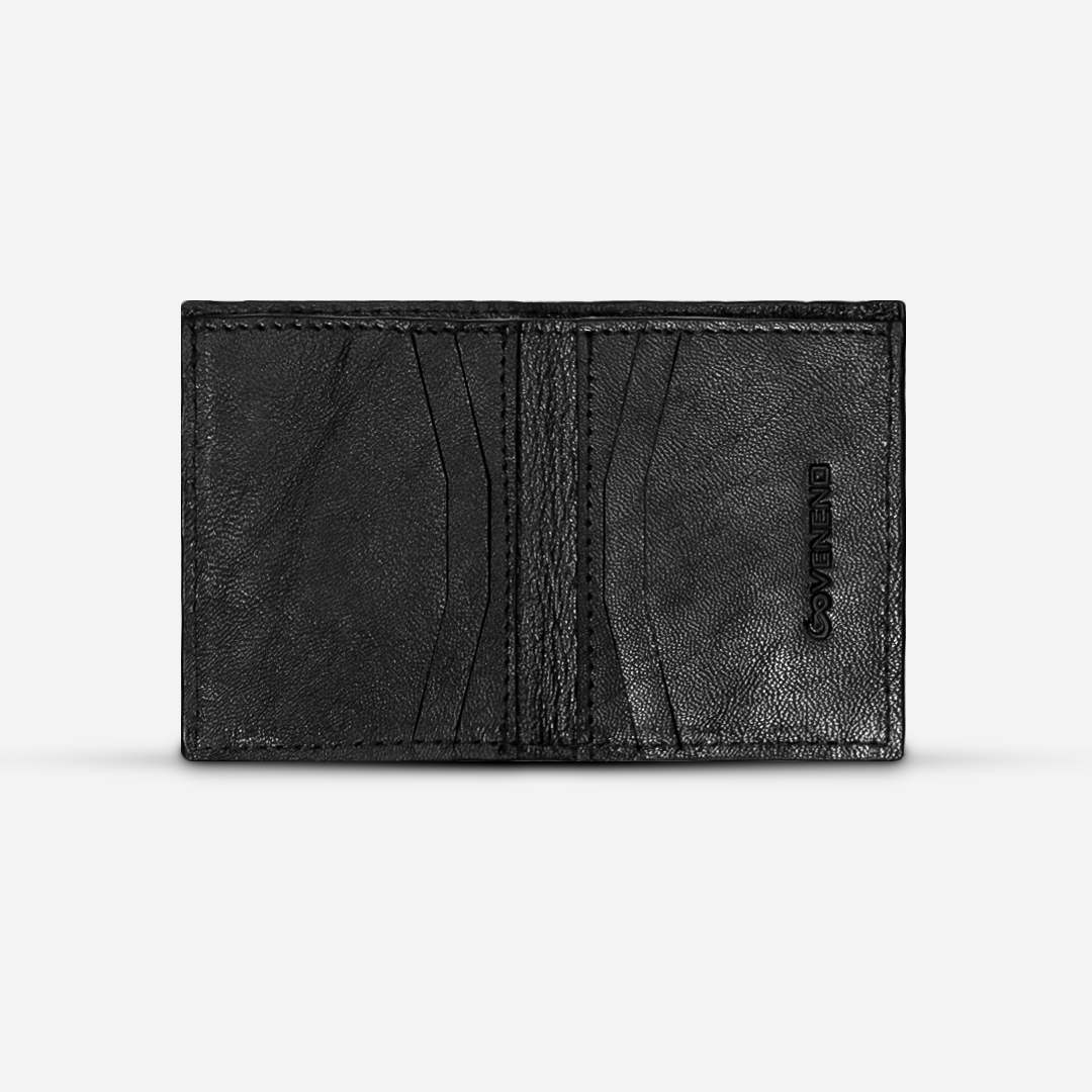 Cartera Compacta "The TIE" Lizzard Minuit