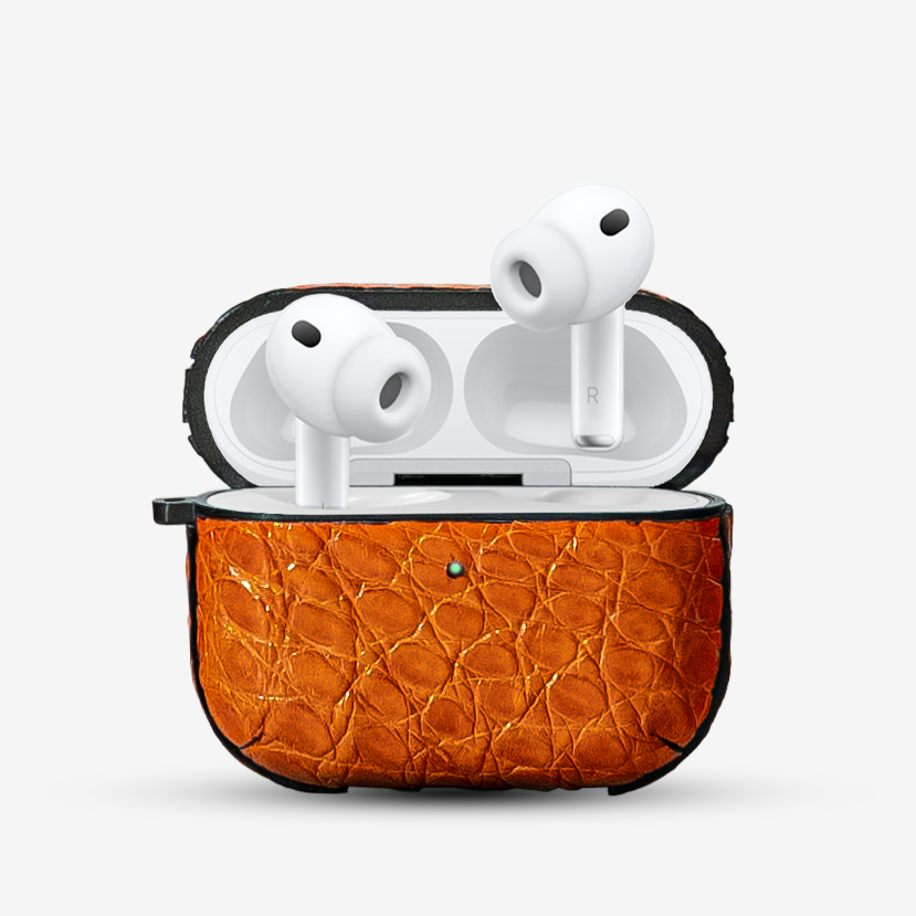 Funda Airpods Pro 3Gen - Billionaire Croc Orange Sunset
