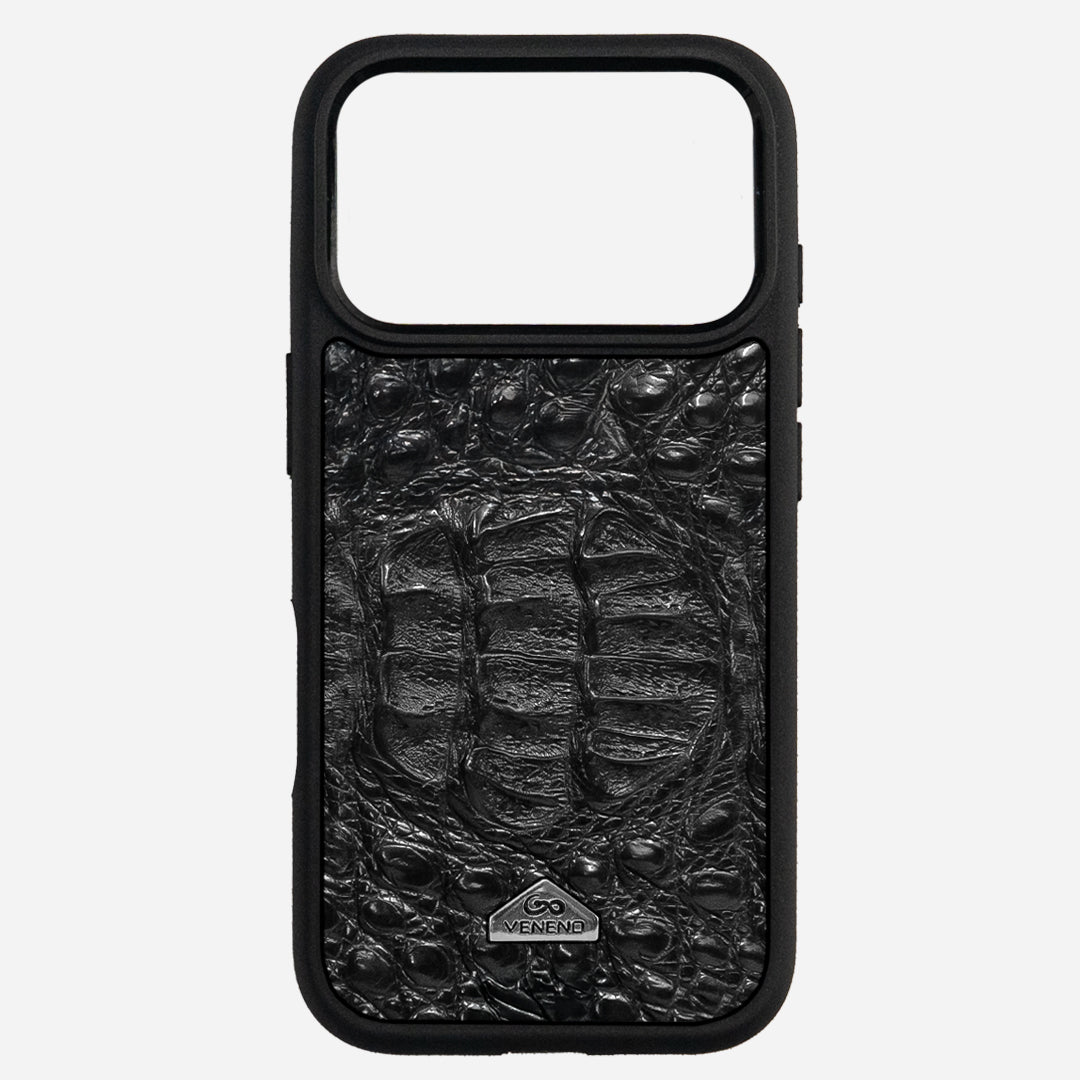 Funda iPhone 17 Pro Phantom Croc Black