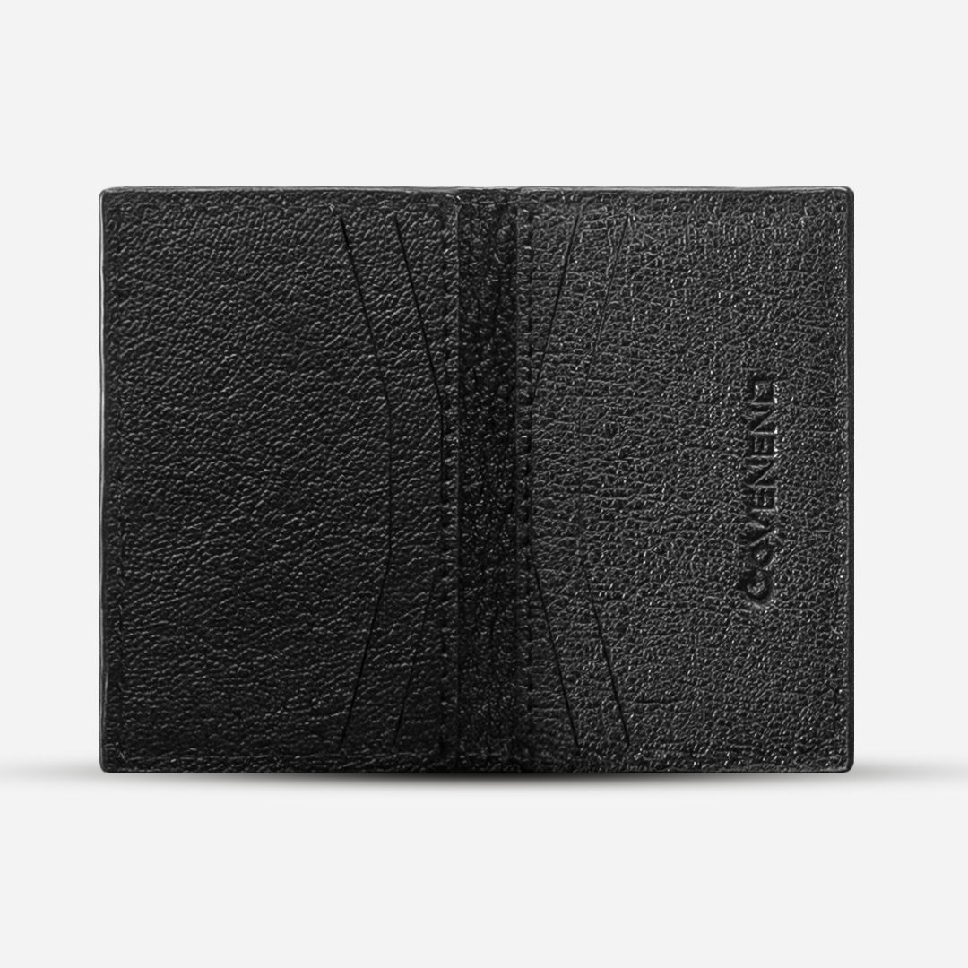 Tarjetero Vertical "Huracán" Black Bison