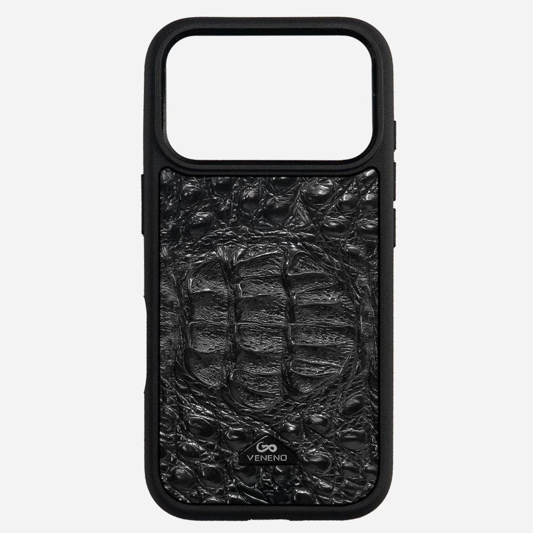 Funda iPhone 17 Pro Phantom Croc Black