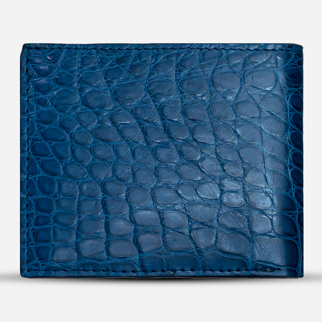 Cartera Grande "The Ambassador" -  Billionaire Croc Patent Blue