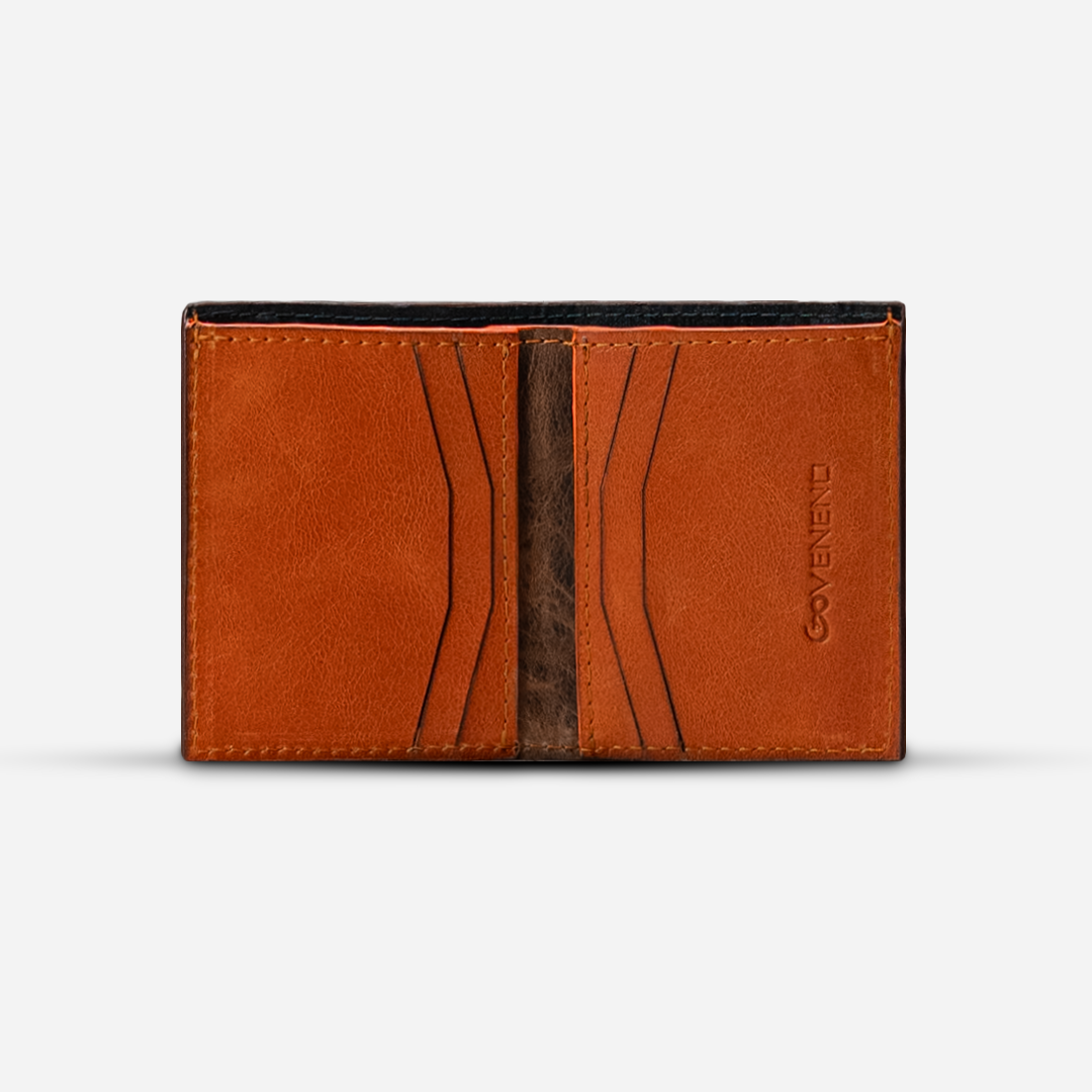 Cartera Compacta "The TIE" - Honey Bison