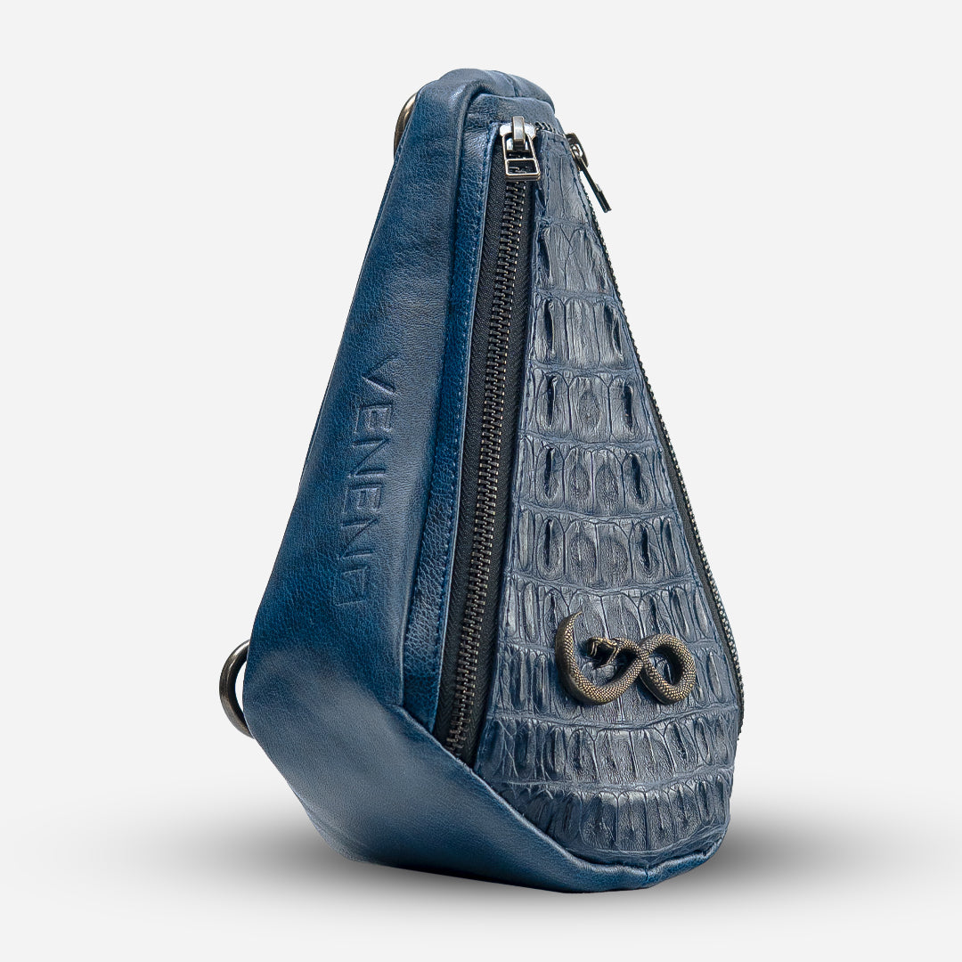 "The Falcon" Billionaire Croc Navy Blue