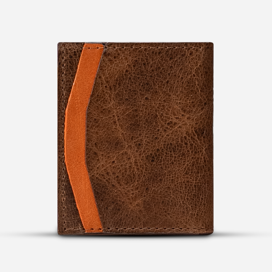 Cartera Compacta "The TIE" - Honey Bison