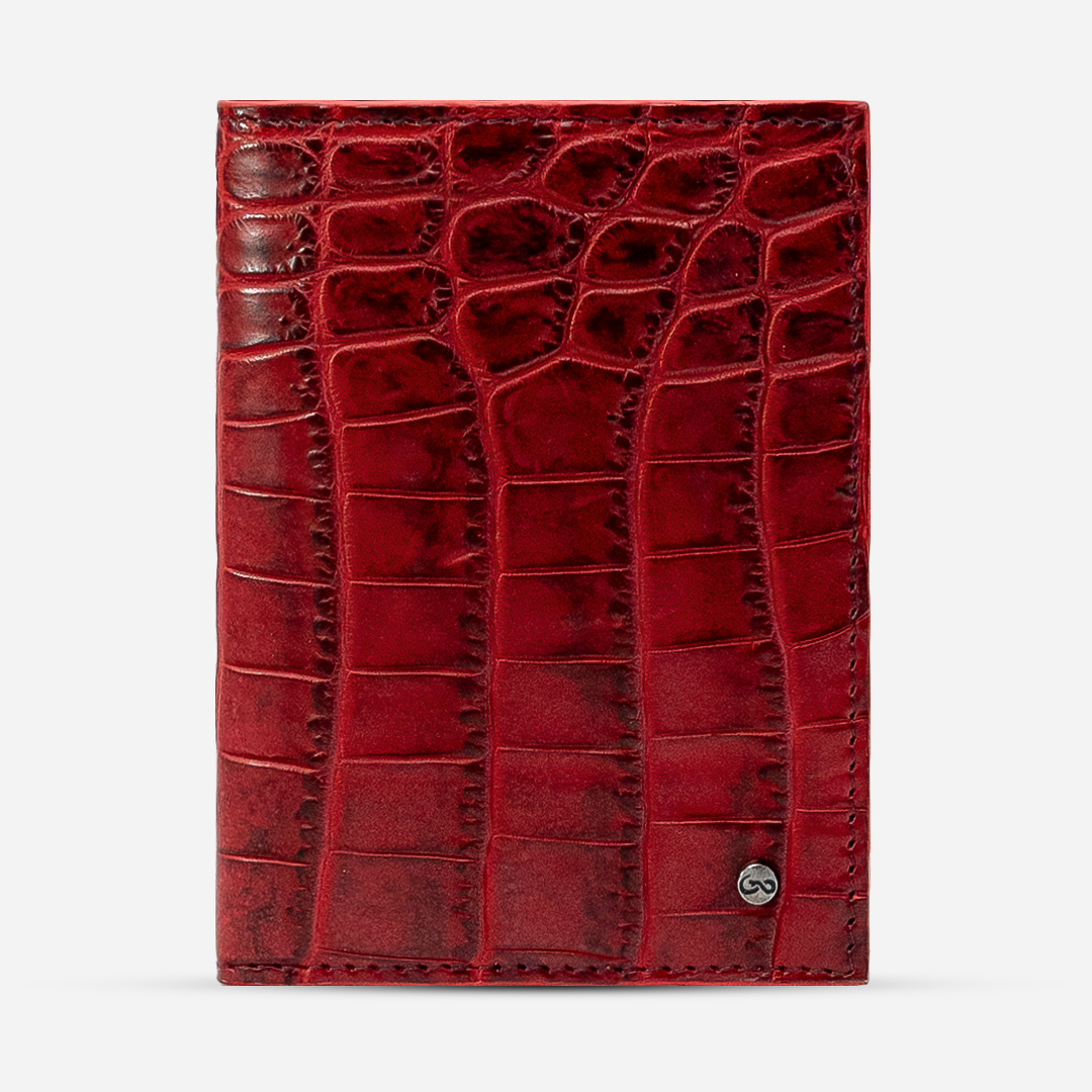 Funda Pasaporte "Il commendatore" Billionaire Croc Red
