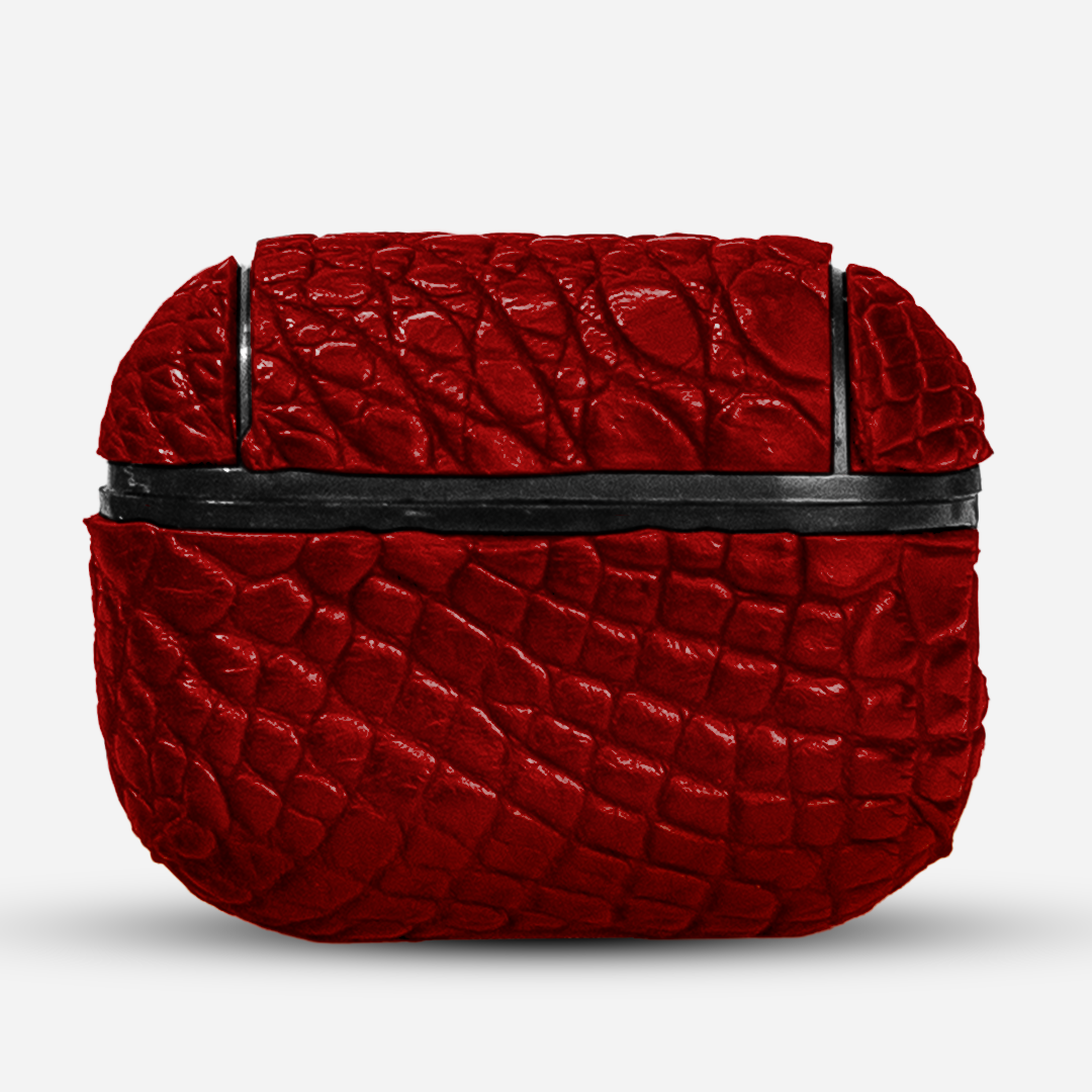 Funda “Airpods PRO 1/2 Gen” Billionaire Croc Red