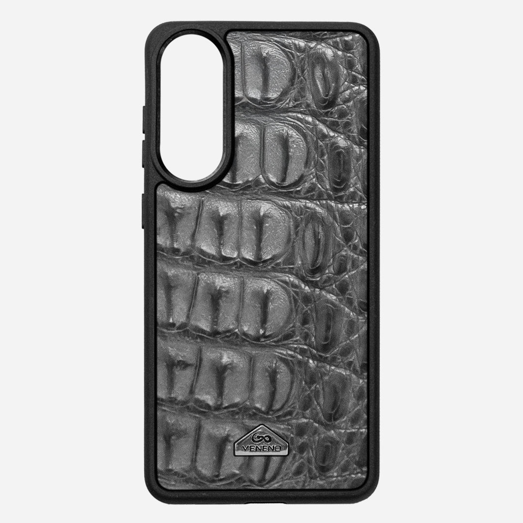 Funda S25 Edge Illuminati Billionaire Croc Gray