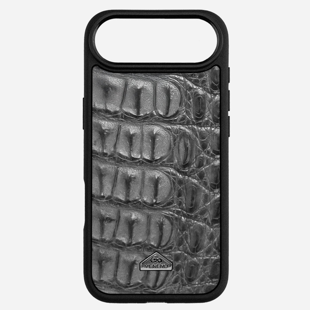 Funda iPhone 17 Air Billionaire Croc Gray