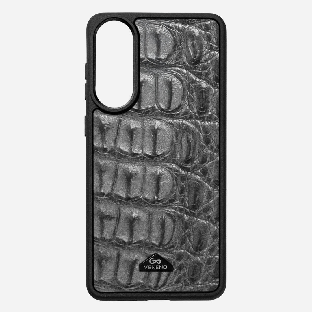 Funda S25 Edge Illuminati Billionaire Croc Gray