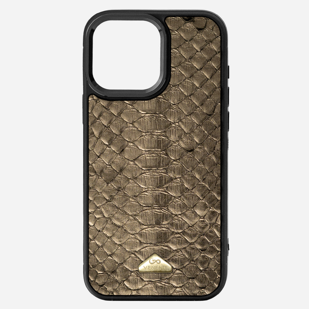 Funda iPhone 16 Pro Max Python Sahara Gold