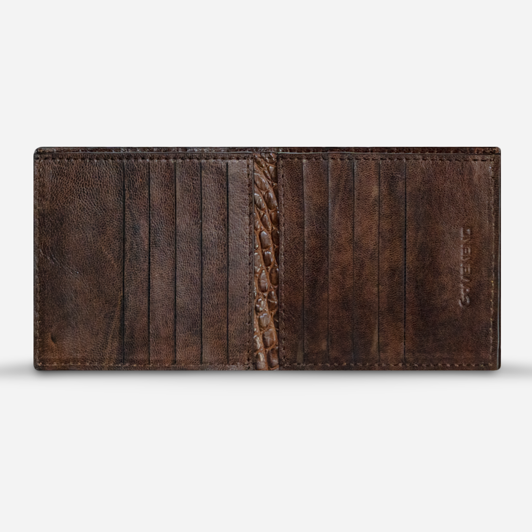 Cartera Grande "The Ambassador" - Billionaire Croc Cognac