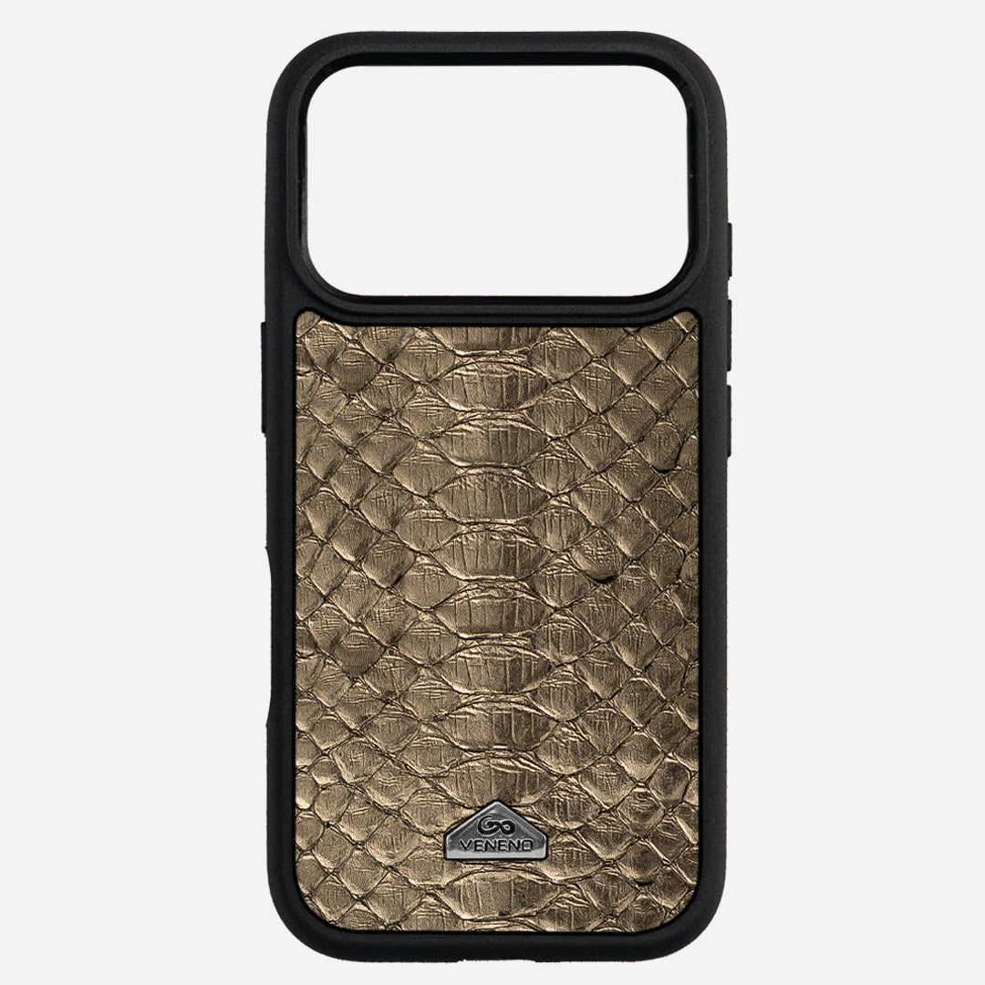 Funda iPhone 17 Pro Python Sahara Gold