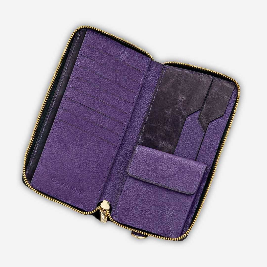 Cartera Larga "The Glam"  Grape