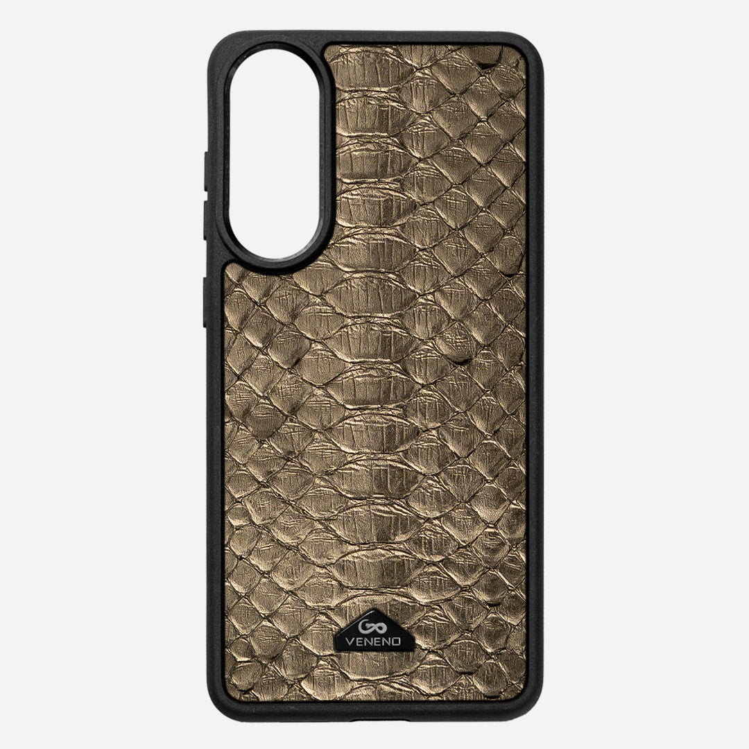 Funda S25 Edge Illuminati Python Sahara Gold