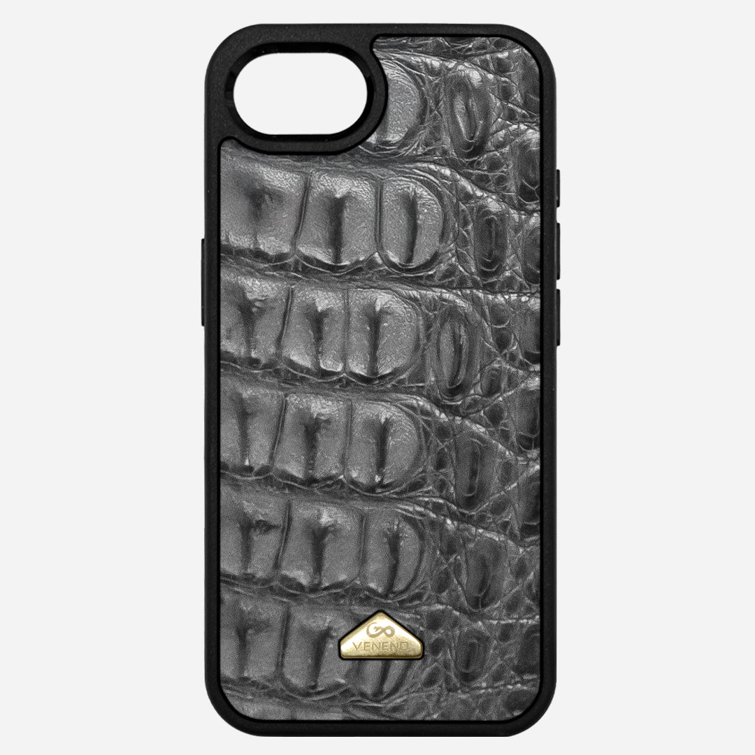 Funda iPhone 16e Billionaire Croc Gray