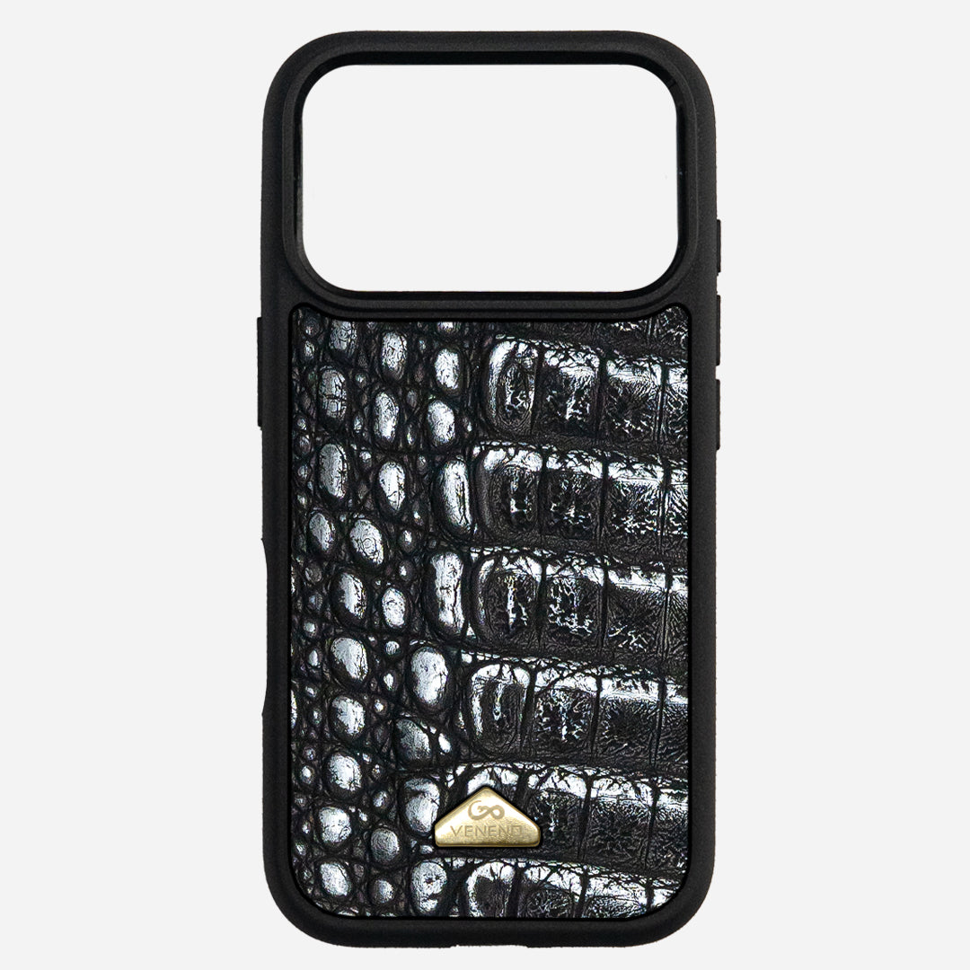 Funda iPhone 17 Pro Billionaire Croc Starlight